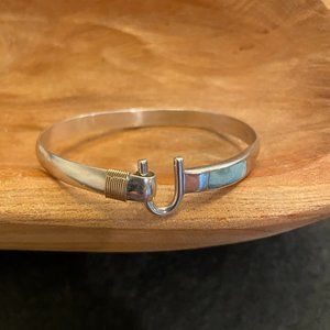 Caribbean St. John Hook Bracelet with Larimar Stone